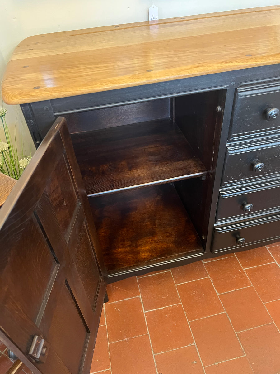 Vintage Ercol Sideboard Black Base (SKU69)