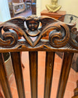 Antique Barley Twist Carved English Oak Occasional Chair (SKU59)