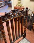 Antique Barley Twist Carved English Oak Occasional Chair (SKU59)