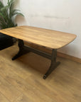 Vintage Ercol Refrectory Wooden Elm Dining Table (SKU34)