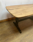 Vintage Ercol Refrectory Wooden Elm Dining Table (SKU34)