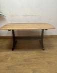Vintage Ercol Refrectory Wooden Elm Dining Table (SKU34)