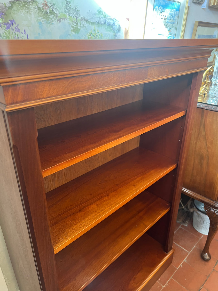 Vintage Mahogany Open Bookcase 4 Shelves (SKU131)