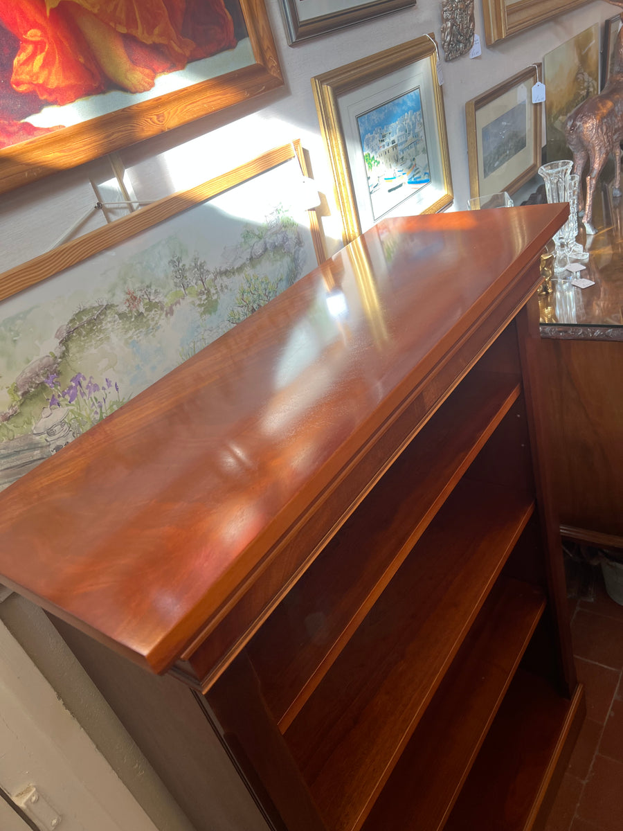 Vintage Mahogany Open Bookcase 4 Shelves (SKU131)