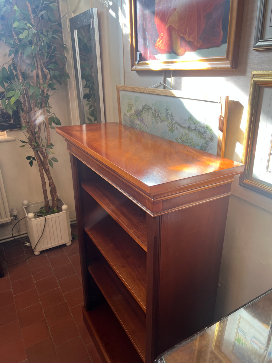 Vintage Mahogany Open Bookcase 4 Shelves (SKU131)