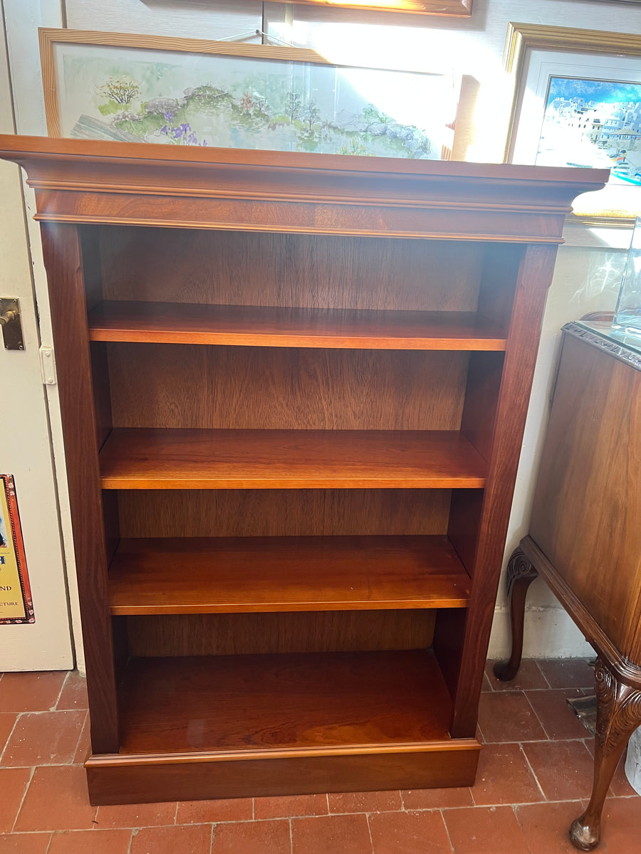 Vintage Mahogany Open Bookcase 4 Shelves (SKU131)