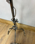 Metal Pedestal Grapevine Glass Top Plant / Lamp Stand Table (SKU66)