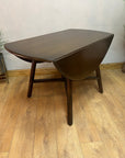 Vintage Ercol Drop Leaf Round Wooden Dining Table (SKU27)