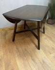 Vintage Ercol Drop Leaf Round Wooden Dining Table (SKU27)