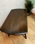 Vintage Ercol Drop Leaf Round Wooden Dining Table (SKU27)