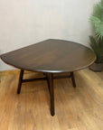 Vintage Ercol Drop Leaf Round Wooden Dining Table (SKU27)