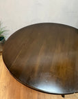 Vintage Ercol Drop Leaf Round Wooden Dining Table (SKU27)