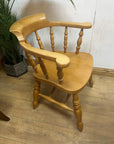 Solid Light Wood Captains Chair (SKU31)