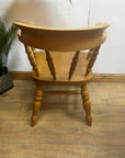 Solid Light Wood Captains Chair (SKU31)