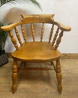 Solid Light Wood Captains Chair (SKU31)