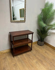 Vintage Mahogany Buffet 3 Tier Trolley on Castors (SKU81)