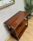 Vintage Mahogany Buffet 3 Tier Trolley on Castors (SKU81)