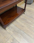 Vintage Mahogany Buffet 3 Tier Trolley on Castors (SKU81)