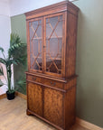 Vintage Georgian Style Glazed Bookcase Cabinet (SKU87)
