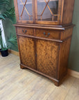 Vintage Georgian Style Glazed Bookcase Cabinet (SKU87)