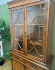 Vintage Georgian Style Glazed Bookcase Cabinet (SKU87)