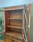 Vintage Georgian Style Glazed Bookcase Cabinet (SKU87)