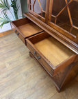 Vintage Georgian Style Glazed Bookcase Cabinet (SKU87)