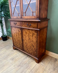 Vintage Georgian Style Glazed Bookcase Cabinet (SKU87)