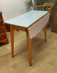 Mid Century Drop Leaf Dining Table Formica Top (SKU29)