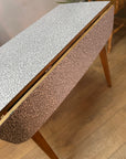 Mid Century Drop Leaf Dining Table Formica Top (SKU29)