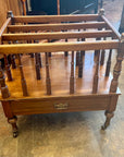 Antique Wooden Canterbury On Castors (SKU86)