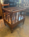 Antique Wooden Canterbury On Castors (SKU86)