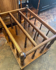 Antique Wooden Canterbury On Castors (SKU86)