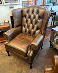 Vintage Chesterfield Wingback Armchair (SKU97)