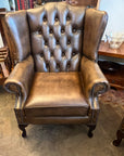 Vintage Chesterfield Wingback Armchair (SKU97)