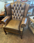 Vintage Chesterfield Wingback Armchair (SKU97)