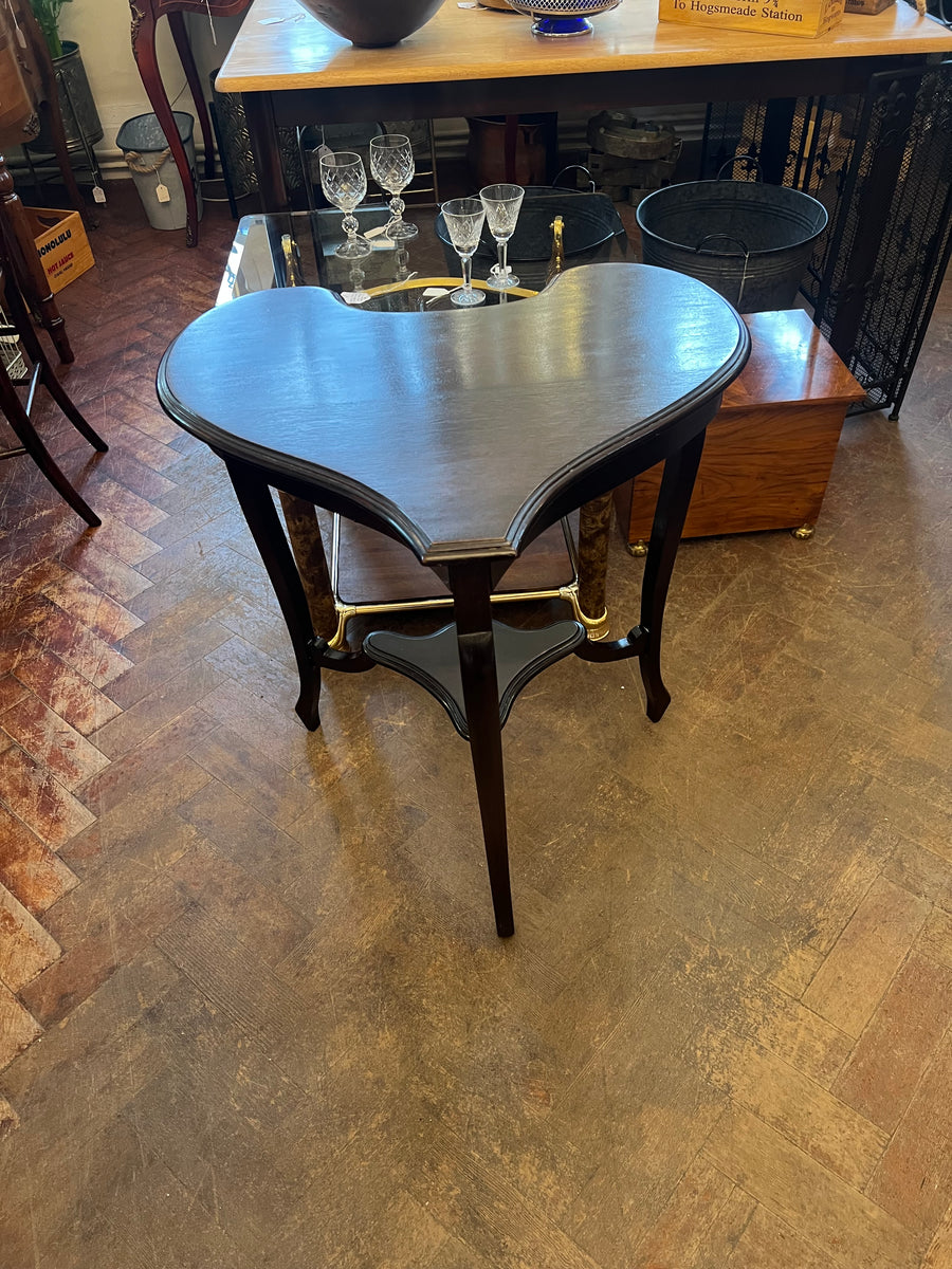 Antique Mahogany Heart Shape Console Table (SKU224)