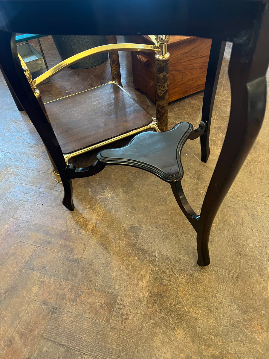 Antique Mahogany Heart Shape Console Table (SKU224)