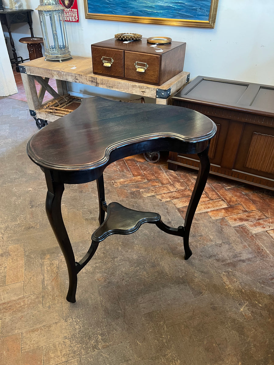 Antique Mahogany Heart Shape Console Table (SKU224)