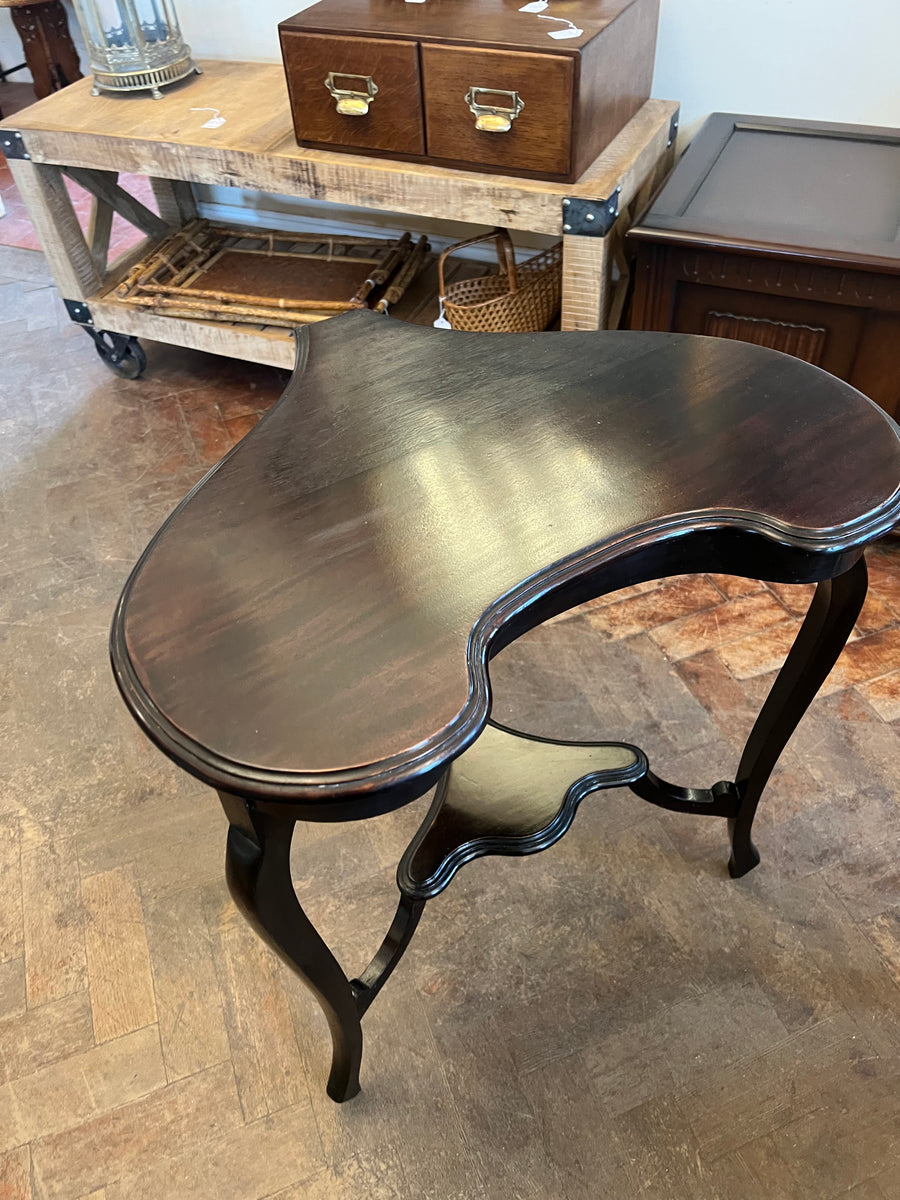 Antique Mahogany Heart Shape Console Table (SKU224)