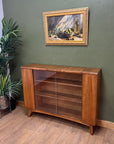 Mid Century Nathan Teak Glazed Bookcase (SKU134)