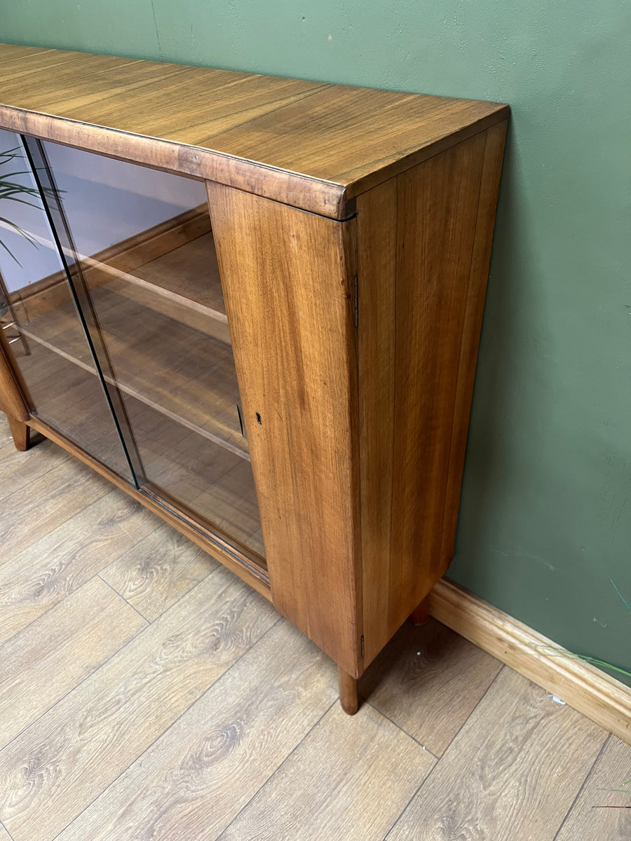 Mid Century Nathan Teak Glazed Bookcase (SKU134)