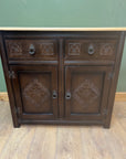 Vintage Oak Wooden Sideboard (SKU024)