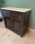 Vintage Oak Wooden Sideboard (SKU024)