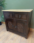 Vintage Oak Wooden Sideboard (SKU024)