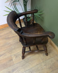 Antique Wooden Smokers Bow ArmChair (SKU22)