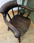 Antique Wooden Smokers Bow ArmChair (SKU22)