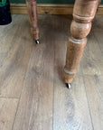 Antique Pine Small Dining Table With Drawer (SKU32)