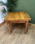 Antique Pine Small Dining Table With Drawer (SKU32)
