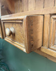 Vintage Country Pine Farmhouse Style Wall Unit With Drawers (SKU37)